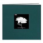 Pioneer Photo Albums Book Cloth Cover Post Bound Album, 8 x 8 inches, Majestic Teal, fabric, 8"X8"