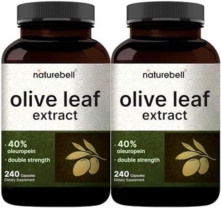 2 Pack Olive Leaf Extract 30000mg, 480 Total Capsules | 40% Active Oleuropein, 50:1 Herbal Equivalent – Rich in Polyphenol & Flavonoid Antioxidants for Immune & Heart Health – Non-GMO