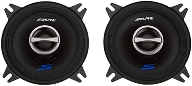 Alpine S-S40 Enceintes de Voiture coaxiales 2 Voies 4" 10 cm 140 W Noir