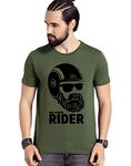 Road Trip Fashions Big Daddy Rider T-Shirt for Men bullet t shirt | Royal Motorcycle T Shirt | 100% Cotton T Shirt | Army Colour T Shirt