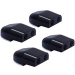 CITKOU 4Pcs Deer Whistles for Car with Extra Tapes Dual Construction (Black)