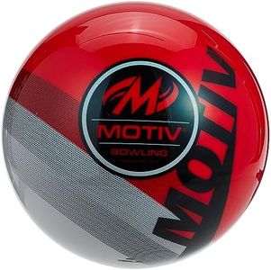 On The Ball Bowling Rosso/Grigio, Motiv Velocity Spare-Palla da Bowling, 4,5 kg, Colore Unisex, 10 lbs