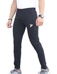 FITINC Men's Slim Fit Polyester Track Pants (fitDSPb108m_Black_M)