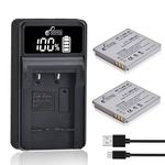 NB-4L Battery and LED Display Charger for Canon PowerShot ELPH 100 HS 300 HS 330 HS 310 HS SD1000 SD1100 is SD1400 is SD200 SD30 SD300 SD40 SD400 SD600 SD750