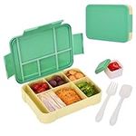 Linkgood 6-in-1 Bento Box, 1300ml 6 Compartments BPA-Free Lunch Box Leak-Proof Microwave Dishwasher Safe for Kids Children Students School Kindergarten Travel