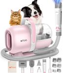 Afloia Dog Grooming Kit, Pet Grooming Vacuum & Dog Clippers & Brush for Shedding with Pet Clippers Tools, Low Noise Cat Hair Remover Supplies