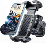 Oldowl Bike Phone Mount, [Secure Grip] Motorcycle Phone Mount, Phone Holder for Bike Scooter Handlebar, [Tool-Free] for Outdoor Cycling & Urban Commute, Compatible with 4.7"-6.9" Cell Phone (Black)