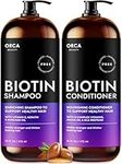 Biotin Shampoo and Conditioner for Women and Men - Volumizing Shampoo and Conditioner Set to help boost thinning hair - Hydrating, Nourishing Shampoo and Conditioner