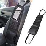 1 Pack Car Seat Side Organizer, Automobile Seat Storage Hanging Bag, Mesh Pocket Car Seat Phone Holder, Multi Pocket Drink Holder for Cars, Trucks, Mini Vans and SUVs