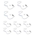 KCTIN Acoustic Coil Tube with Clip for Walkie Talkie Earpieces of Baofeng Retevis Kenwood Luiton Two Way Radios Headset (10 Tubes)