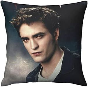 Edward-Cullen Bella-Swan-Twilight 18"X 18"Inch Polyester Pillow Cases Home Decor Decorations Square Soft Throw Pillow Covers for Car Bed Bedroom Sofa