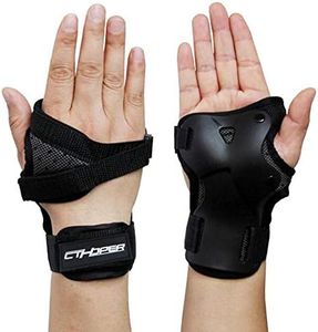 CTHOPER Impact Wrist Guard Protective Gear Wrist Brace Wrist Support for Skating Skateboard Skiing Snowboard Motocross Multi Sport Protection (M)