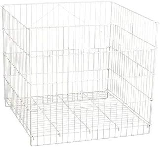 SSWBasics White Wire Dump Bin - 26" X 26" X 30"