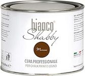 bianco Shabby Professional Brown Wax for Decoration and Restoration with Beeswax and Carnauba Wax (500ml)