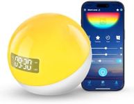 MuGo Baby Sound Machine – 44 Soothing Sounds, Sunrise Alarm Clock, White Noise Machine for Sleeping, 10-Color Night Light with App & Timer, Portable Sleep Aid –Ideal Gift for Home, Nursery (USB)