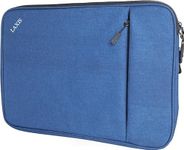 LAXIS Laptop Cover for Men and Women Laptop Sleeve Laptop Pouch for Office Laptops Laptop Bag for Men and Women Padded, Waterproof and Dust Proof Laptop Bag for Women (Size 38x27x4 Cm) - Navy Blue