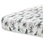 Pobi Baby - Premium Fitted Crib Sheets for Standard Crib Mattress - Ultra-Soft Cotton Blend, Stylish Woodland Pattern, Safe and Snug for Baby (Magical-Woods)