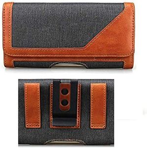 FitSmart Brown Magnetic Lock Phone Belt Bag Cover/Holder Pouch for Apple iPhone X Apple iPhone 10