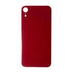 For iPhone XR Plain Glass Back Replacement in Red