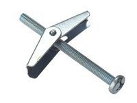 ForgeFix Plasterboard Spring Toggles | M3 x 50mm | Zinc Plated | Bag 10