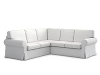 FMCTL Ektorp Sectional Sofa Cover Replacement for IKEA Ektorp 2 2 Sectional Couch Cover L Shap Cover Only!(Cool White)