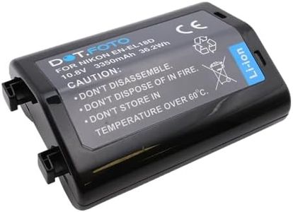 Dot.Foto EN-EL18d Premium 10.8v / 3350mAh Batterie Rechargeable pour Nikon D4, D4s, D5, D6 / MB-D17, MB-D18 / Z9