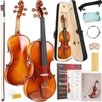 Kmise Violin 4/4 Full Set, Tough Ju