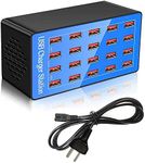 USB Charger Station,20-Port 100W/20A Multiple USB Charging Station,Multi Ports USB Charger Charging for Smartphones，Tablets，and Other USB Devices.