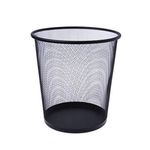 Homaxa Open-Top Cylindrical Metal Mesh Recycling Dustbins- Waste Basket for Home/Office/Coffee Shop/Hotel Non-Toxic, Big | 235 X 265 X 190 MM | Pack-1 | Black