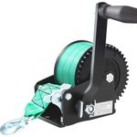 Vevitts 1200lbs Heavy Duty Hand Winch, Hand Crank Winch with 8M Polyester Strap with Hook, Crank Gear Winch Boat Winch Two-Way Manual Ratchet Winches for ATV Boat Trailer Marine