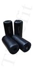 Timefit High-Density Gym Machine Rubber Soft Foam Roller 5/8 inch with Black Color Faux Leather Covering for Durable Exercise, Muscle Relief, Physical Therapy, Deep Tissue Training (Set of 4 Pieces)