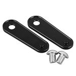 XMMT Black Passenger Rear Floorboard Foot Peg Frame Block Off Plates for Harley Touring Models 1993-2018,Pair