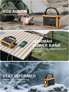 ROCAM Solar Emergency Radio – 12000mAh Portable Power Bank