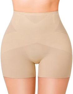 Gotoly Shapewear Tummy Control Mid-Waist Body Shaper Shorts Butt Lifting Panties Shapewear Shorts(Beige,Small)