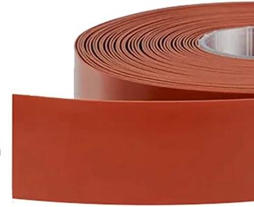 LMS Red Heat Resistant Silicone Rubber Strips Sheet Flexible High Temp 60A, No Adhesive, for Gaskets, Seals, Pads, Bumpers (4inchx3.3'x1/8inch) (LMSTF0032)