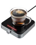 Maestri House Mug Warmer, Electric Coffee Cup Warmer for Desk with 3-Temp Settings, Auto Shut Off, Constant Temperature Heating for Beverage, Milk, Tea and Hot Chocolate at Home & Office(Grey)