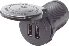 Blue Sea Systems 48V 4A Socket Mount Dual USB Charger, 1046