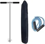 SHENGHUISS 36" Boat Sand Anchor Kit Marine Stainless Steel 316 with Bungee Dock Line and Case,Screw Auger Design Ideal for Jet Ski,PWC,Floats,Pontoon,Kayak,Canoe