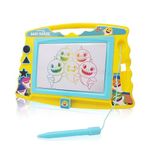 Lollipop Baby Shark Magnetic Drawing Board with Stylus and 3 Stamps, for Boys or Girls (Blue)…