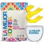 La Mejor Sonrisa (The Best Smile) Dental Night Guard - Mouthguard for Clenching Teeth At Night, Premium Night Guard for Teeth Grinding with Jaw Clenching Relief: 2 Pack Piña (Yellow)