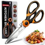 Acelone Kitchen Shears, Heavy Duty Ultra Sharp Stainless Steel Multipurpose Scissors for Chicken, Poultry, Meat, Vegetables, Herbs, BBQ