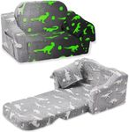 BUPPLEE Kids Sofa, 2-in-1 Soft Todd