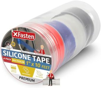 XFasten Self Fusing Silicone Tape Waterproof Non-Adhesive White Rescue Tape, Self Amalgamating Tape Plumbing Tape for Leaks, Pipe Sealing Tape, Hose Repair Tape