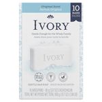 IVORY Bar Original Bath Bar, Family Pack, 3.1 Ounce Bars (10 Bars)