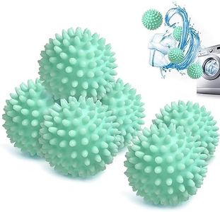 Dryer Balls, Reusable Dryer Ball, 6 Pcs Laundry Balls for Drying Clothes, Washing Clothes and Fluffing Clothes (Green)