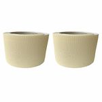 3 Ace Crafts (Pack of 2) Corrugated Display Borders Roll (Soft Cream) Size 57mm x 15m - School Classroom Decoration, Bulletin Boards & Crown Making Crafts, Scalloped Edge Border Rolls Fade Resistant