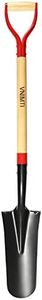 VNIMTI Spade Shovel,Transplanting Spade，Drain Spade,Spade Shovels for Digging,Sharp Shooter Shovel or Spade,45Inch,Stell D-Grip,Wooden Handle