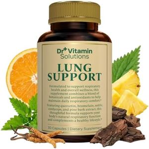 DR VITAMIN SOLUTIONS Lung Revive: Advanced Respiratory Support with Butterbur, Quercetin, & Vitamin C - Enhanced Breathing & Lung Detox Formula, Doctor-Developed, 60 Caps (2-Month Supply)
