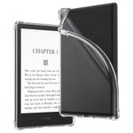 EooCoo Crystal Clear Case Set Compatible with Kindle Paperwhite 11th Gen 2021 All New 6.8" & Signature Edition, for Kindle Paperwhite Case,Shockproof Thin Lightweight Silicone Case & Screen Protector