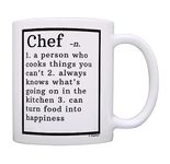 Chef Gifts Chef Definition Gifts for Chefs Culinary School Gift Coffee Mug Tea Cup White
